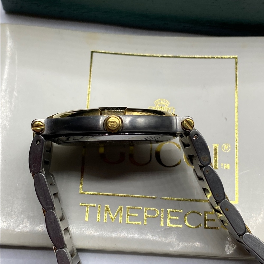 Gucci Two-Tone Gold and Silver Timepiece - Picture 4 of 4